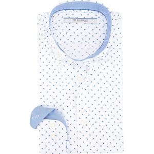 The Blueprint - Overhemd - Blauw - Katoen - Lange Mouwen