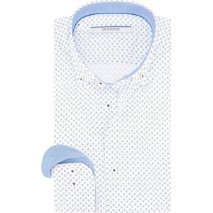 The BLUEPRINT - Heren Overhemd - Lange Mouw - Blauw - Katoen