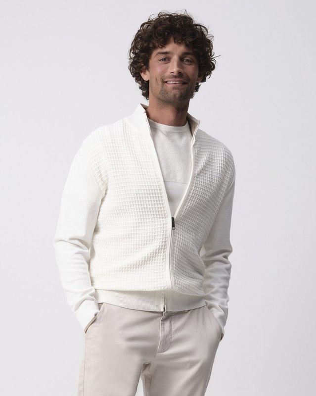 Campbell - Fince - Vest - Ecru - 100% Katoen