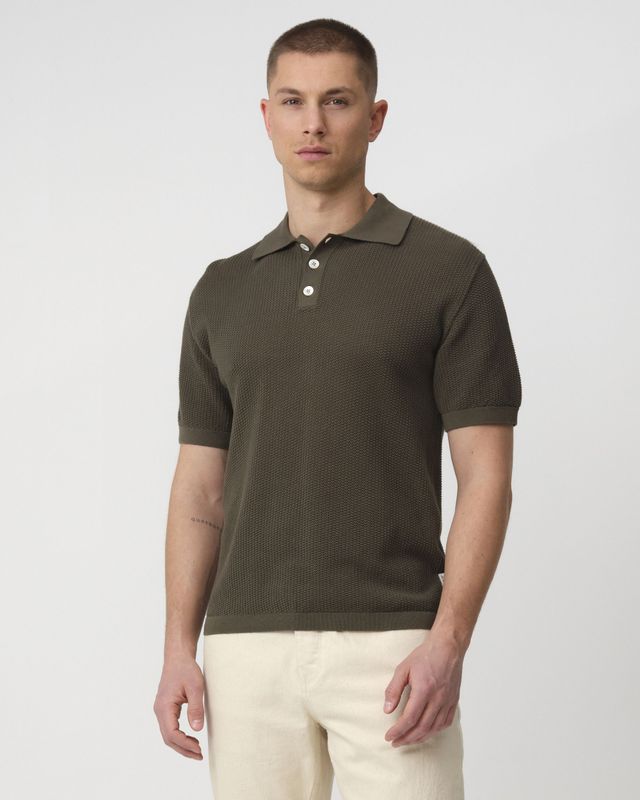 J.C. Rags - Polo - Korte Mouwen - Blauw - Katoen