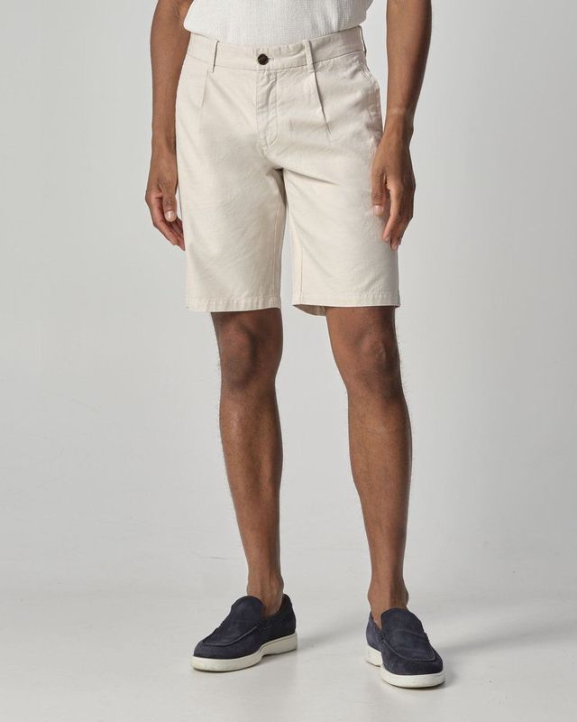 Campbell Pleatford Short - Korte Broek - Night Sky - Geweven Stof