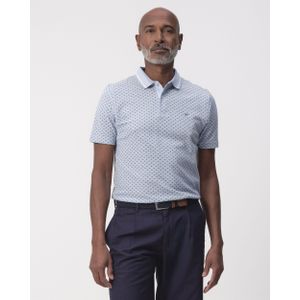 Campbell - Stanson AOP - Poloshirt - Chambray Blue - Katoen