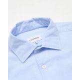 Campbell Overhemd Lichtblauw - Casual Katoen met Kraag en Knoopsluiting