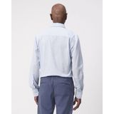 Campbell Overhemd Lichtblauw - Casual Katoen met Kraag en Knoopsluiting