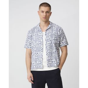 J.C. Rags - Alberto - Overhemd - Korte Mouwen - Blauw - Katoen