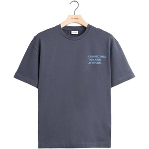 J.C. Rags - Arvin - T-shirt - Korte Mouwen - Zwart - Katoen