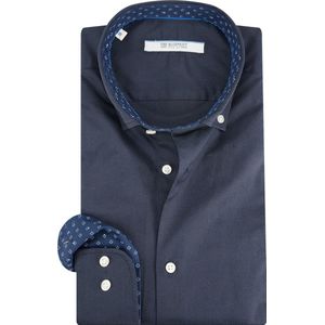 The BLUEPRINT Premium BusineKorte mouw Heren Overhemd Donkerblauw