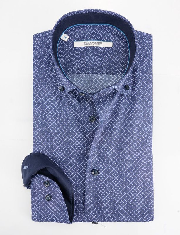 The BLUEPRINT - Premium - Overhemd - Navy - LM BP53-4