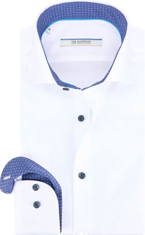 The BLUEPRINT Premium - Overhemd - Wit - Lange Mouwen - LM BP54-1