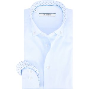 The BLUEPRINT Premium - Lichtblauw - Overhemd - Lange Mouwen - Buttondown Kraag