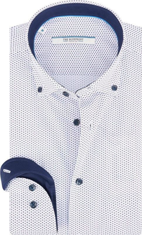 The BLUEPRINT Premium - LM BP54-6 - Overhemd - Wit - Lange Mouwen