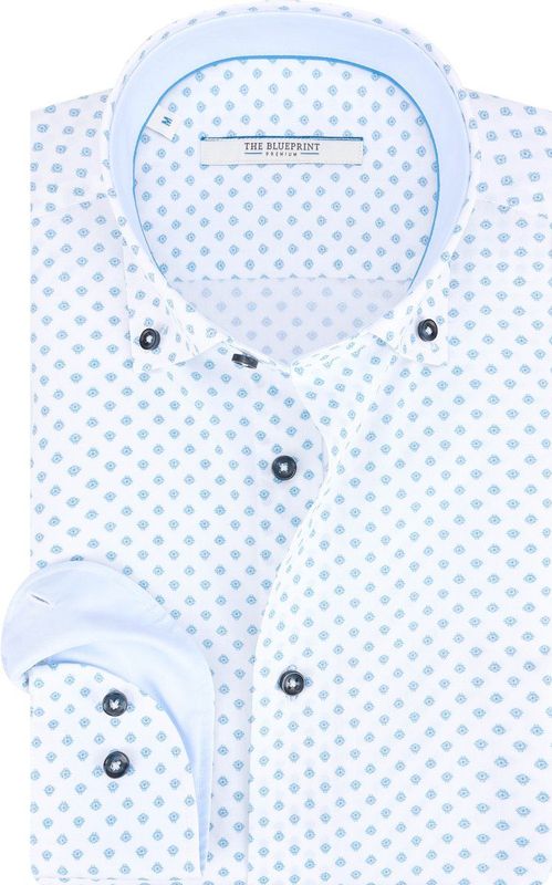 The BLUEPRINT - Premium - Overhemd - Wit - LM BP54-7 - Lange Mouwen