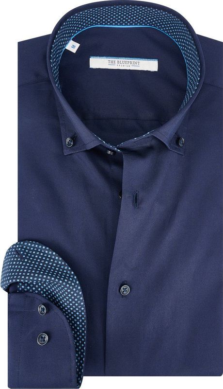 The BLUEPRINT - Premium - Overhemd - Navy - Lange Mouwen - LM BP55-3