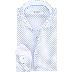 The BLUEPRINT Premium - Overhemd - Witte Dessin - LM BP55-7 - Lange Mouwen