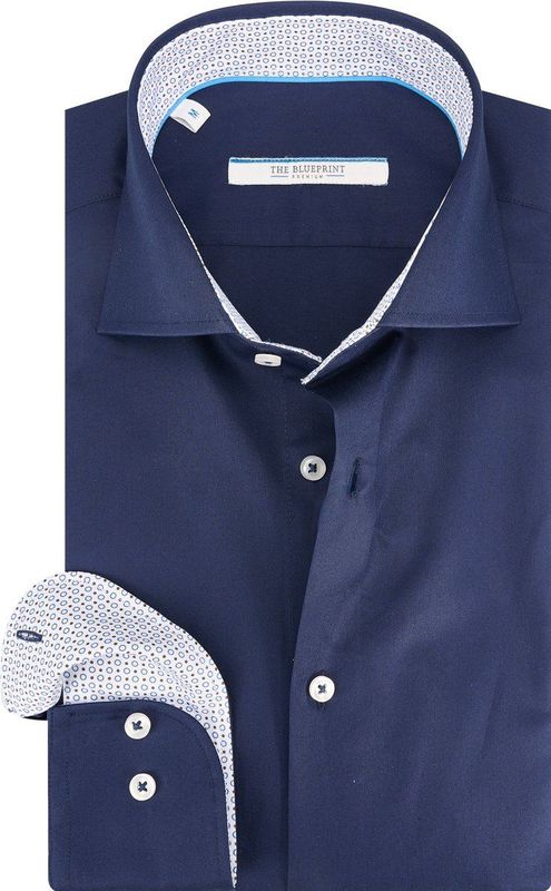 The Blueprint - Overhemd - Blauw - Katoen