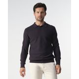 Campbell - Percy - Polo - Night Sky Melange - Heren - Long Sleeve