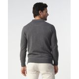 Campbell - Percy Polo - Dark Grey Melange - Heren Long Sleeve