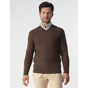 Campbell - Harvey - V-hals Sweater - Night Sky Melange