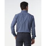 Campbell - Casual Overhemd - Aqua - Lange Mouw