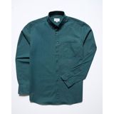 Campbell - Casual Overhemd - Groen - 100% Katoen