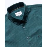 Campbell - Casual Overhemd - Groen - 100% Katoen