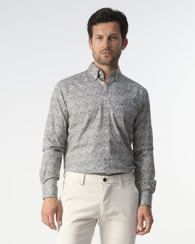 Campbell - Casual Overhemd - Night Sky Dessin - Lange Mouwen