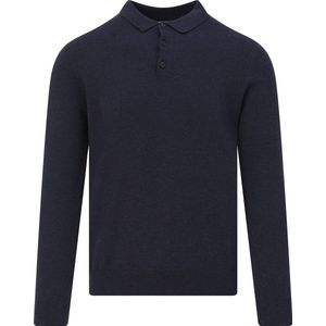 The BLUEPRINT - Premium - Poloshirt - Donkerblauw - Lange Mouw