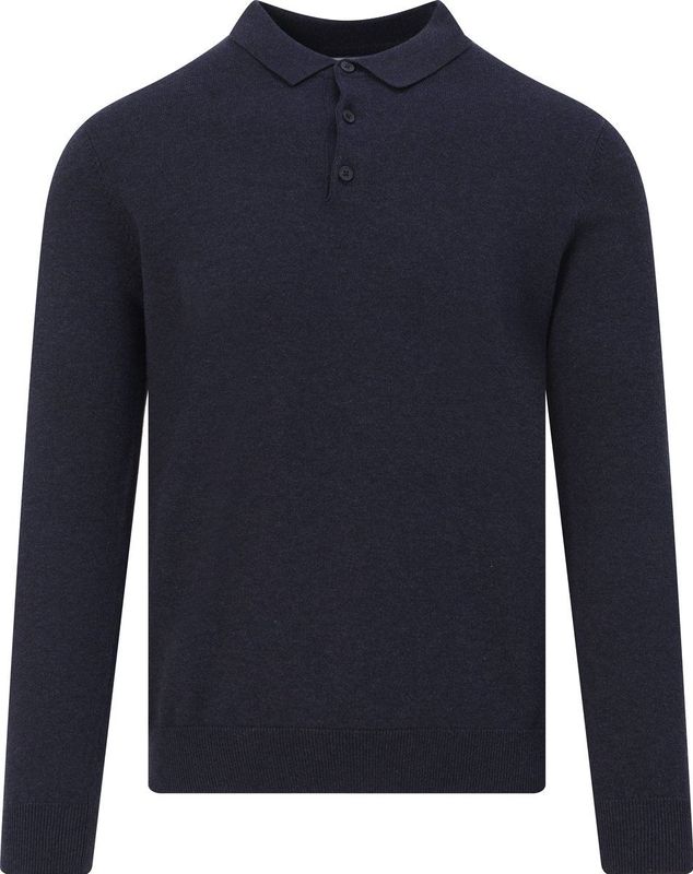 The BLUEPRINT - Premium - Poloshirt - Donkerblauw - Lange Mouw