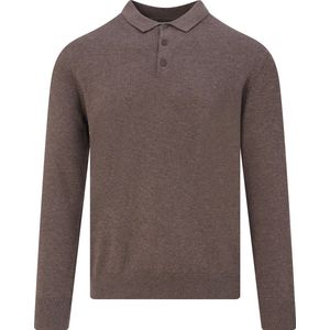 The BLUEPRINT - Premium Polo - Coffee Bean - Heren Long Sleeve