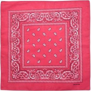 Bandana Zakdoek Paisley Fuchsia Roze