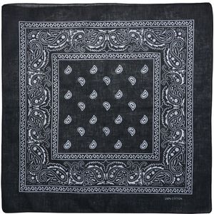 Bandana Zakdoek Paisley Zwart