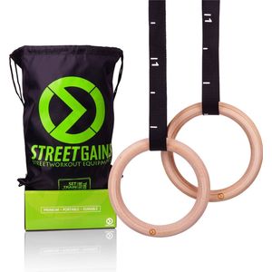 Houten Turn Gym Ringen (32MM) - StreetGains®