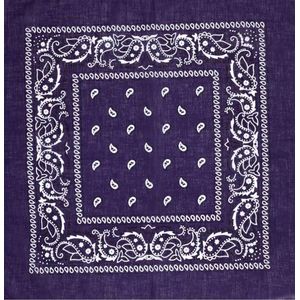 Bandana Zakdoek Paisley Paars