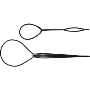 Haarsoires Styling Tool Topsy Tail – Haarlussen – Zwart – Set van 2