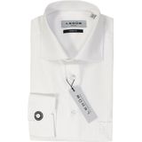 Ledub - Modern Fit Overhemd - Wit - 100% Katoen - Strijkvrij