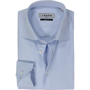 Ledûb - Overhemd - Lichtblauw - 100% Katoen - Haifisch Kraag