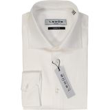 Ledub - Effen Overhemd - Wit - 100% Katoen - Haifisch Kraag