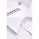 Ledub - Slim Fit Overhemd - Wit - Strijkvriendelijk - Wing Kraag