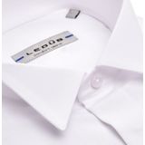 Ledub - Slim Fit Overhemd - Wit - Strijkvriendelijk - Wing Kraag