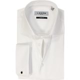 Ledub - Modern Fit Overhemd - Wit - Twill - Strijkvrij