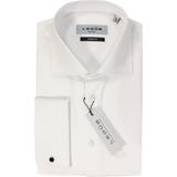 Ledub - Modern Fit Overhemd - Wit - Twill - Strijkvrij
