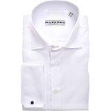 Ledub - Modern Fit Overhemd - Wit - Twill - Strijkvrij