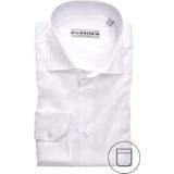 Ledub - Overhemd - Wit - Katoen/Polyester - Haifisch Kraag - Lange Mouwen