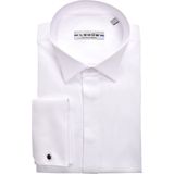 Ledub - Gala Overhemd - Wit - Poplin - Lange Mouwen