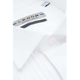 Ledub - Gala Overhemd - Wit - Poplin - Lange Mouwen