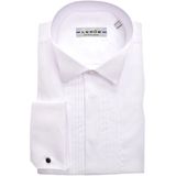 Ledub - Gala Overhemd - Wit - Poplin - Lange Mouwen