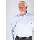 Ledub - Slim Fit Overhemd - Lichtblauw - 100% Katoen - Strijkvrij