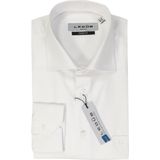 Ledub - Modern Fit Overhemd - Wit - 100% Katoen - Strijkvrij