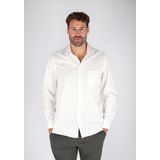 Ledub - Modern Fit Overhemd - Wit - 100% Katoen - Strijkvrij