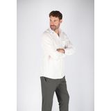 Ledub - Modern Fit Overhemd - Wit - 100% Katoen - Strijkvrij